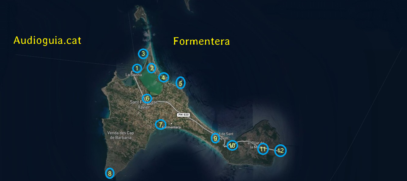 Mapa de Formentera